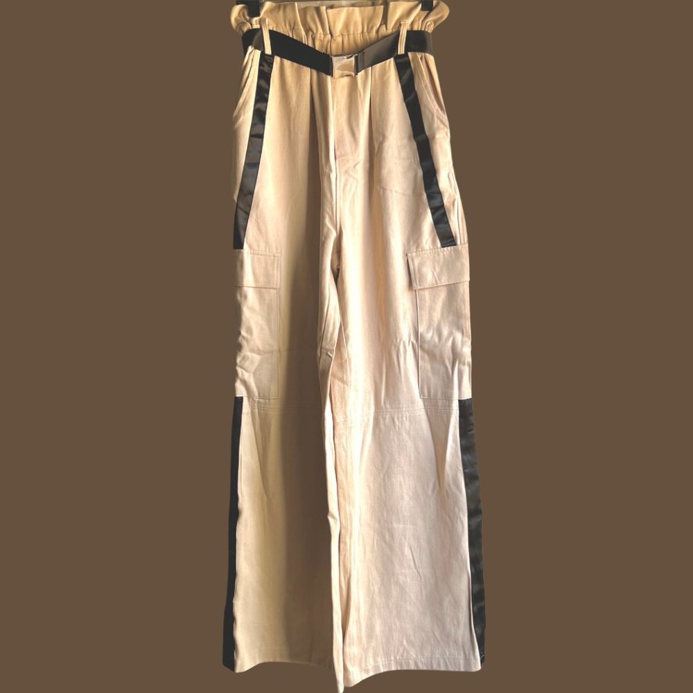 Missguided - Khaki/Black Cargo Pants - New w/o tags